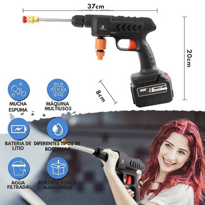 Pistola de Alta Presión Portátil de Doble Batería - AquaForce