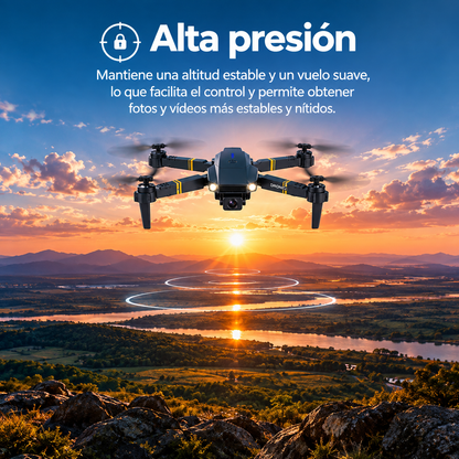 Dron con doble cámara 4K + Maletín Gratis + Batería Extra - Skyron