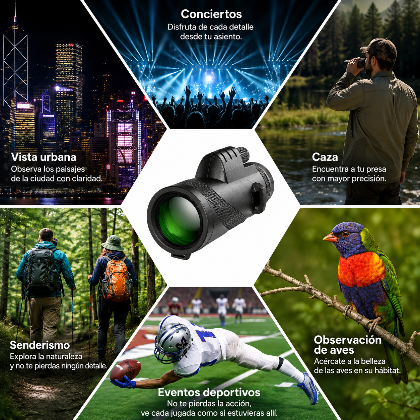 Telescopio Monocular con Soporte para Móvil - NovaScope