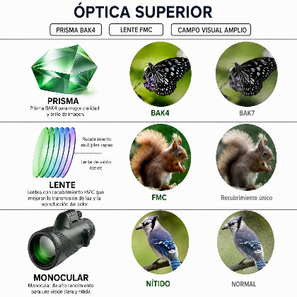 Telescopio Monocular con Soporte para Móvil - NovaScope