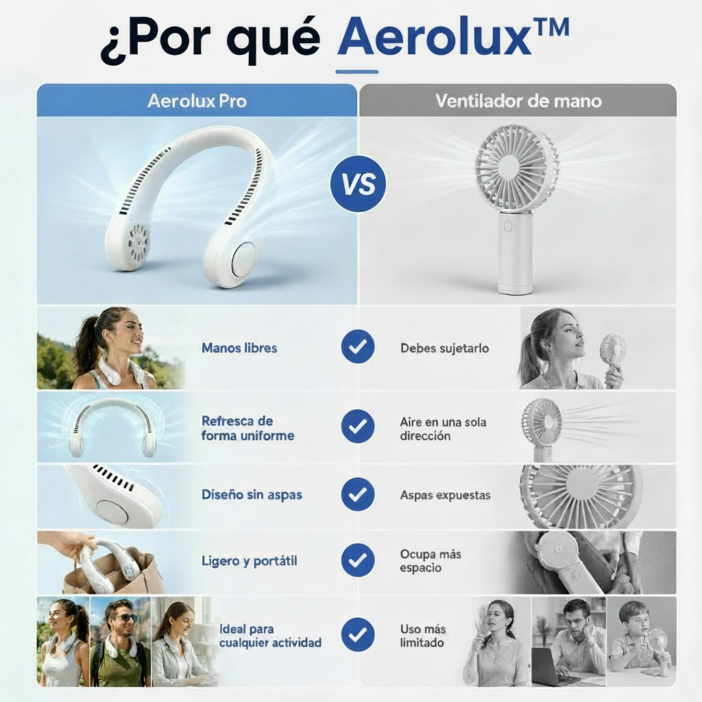 Ventilador de cuello portátil - Aerolux ™
