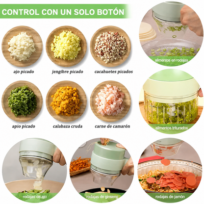 Cortador CortiMix + Licuadora Portátil BlendGo - Ultra Mix Pack
